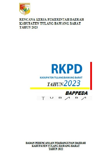 RKPD Murni Kabupaten Tulang Bawang Barat 2023